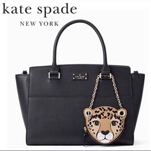 Kate Spade leopard wristlet / wallet